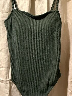 New  |  Kona Sol Teal Script Logo Swimwear Tag  | Size XL (16)